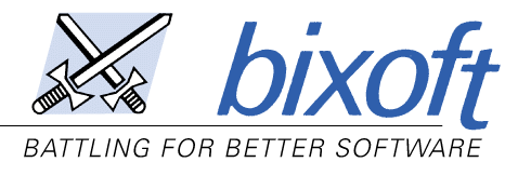 Logo Bixoft, aanklikken brengt u terug naar de home page